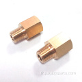 Adaptateur réducteur en laiton 1/8 NPT à 1/8 BSPT